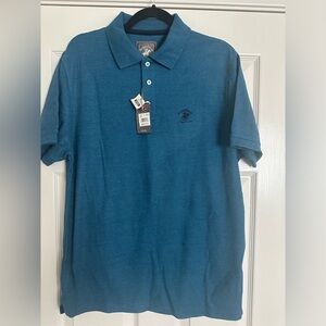 Beverly Hills Polo Club Blue Polo Shirt Medium